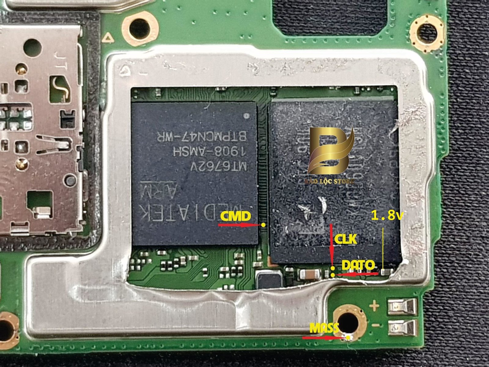 Oppo A1k Test Point / EDL Point